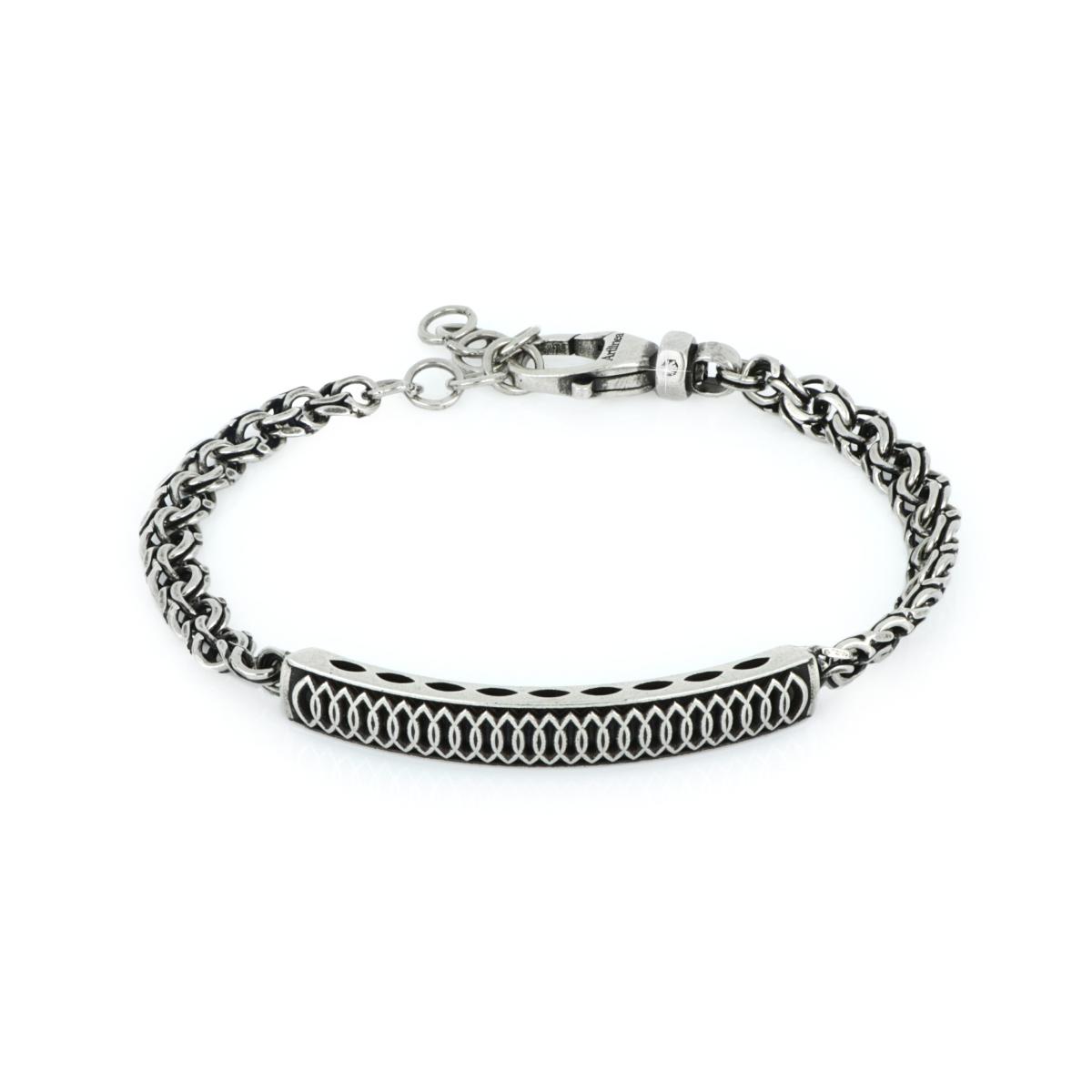 Bracciale Uomo Argento brunito 502706